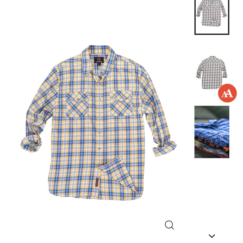 Cloudveil chamois flannel - size l new with tags and packaging